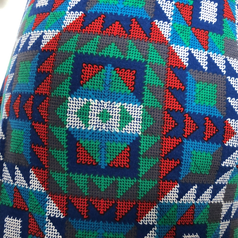 Lularoe Julia Dress Small Multicolor Geometric - Picture 4 of 6